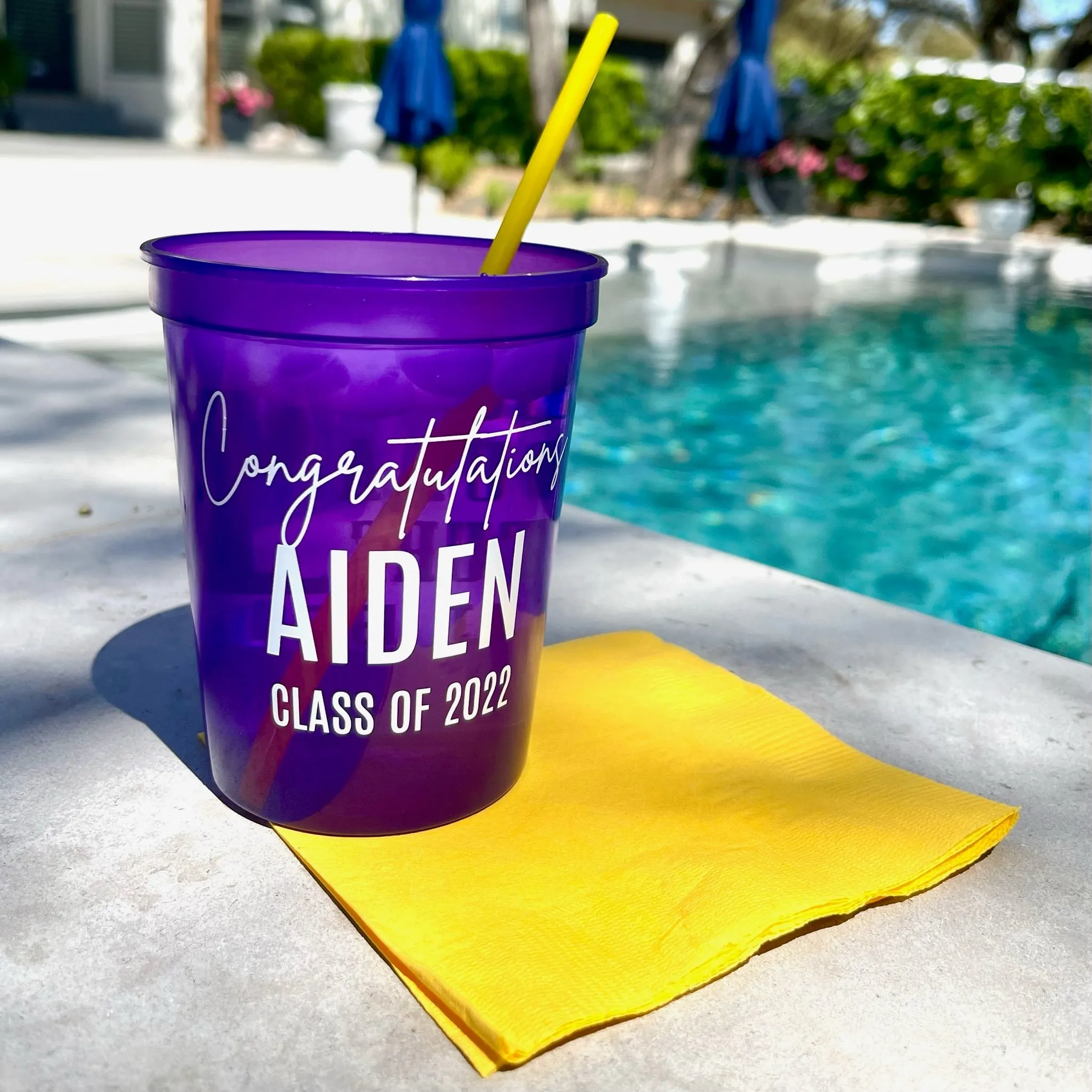 Custom Graduation Stadium Cups