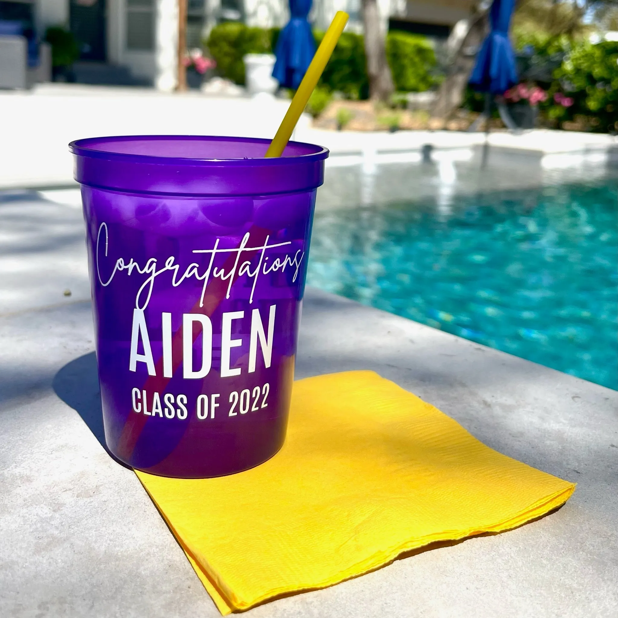 Custom Graduation Stadium Cups