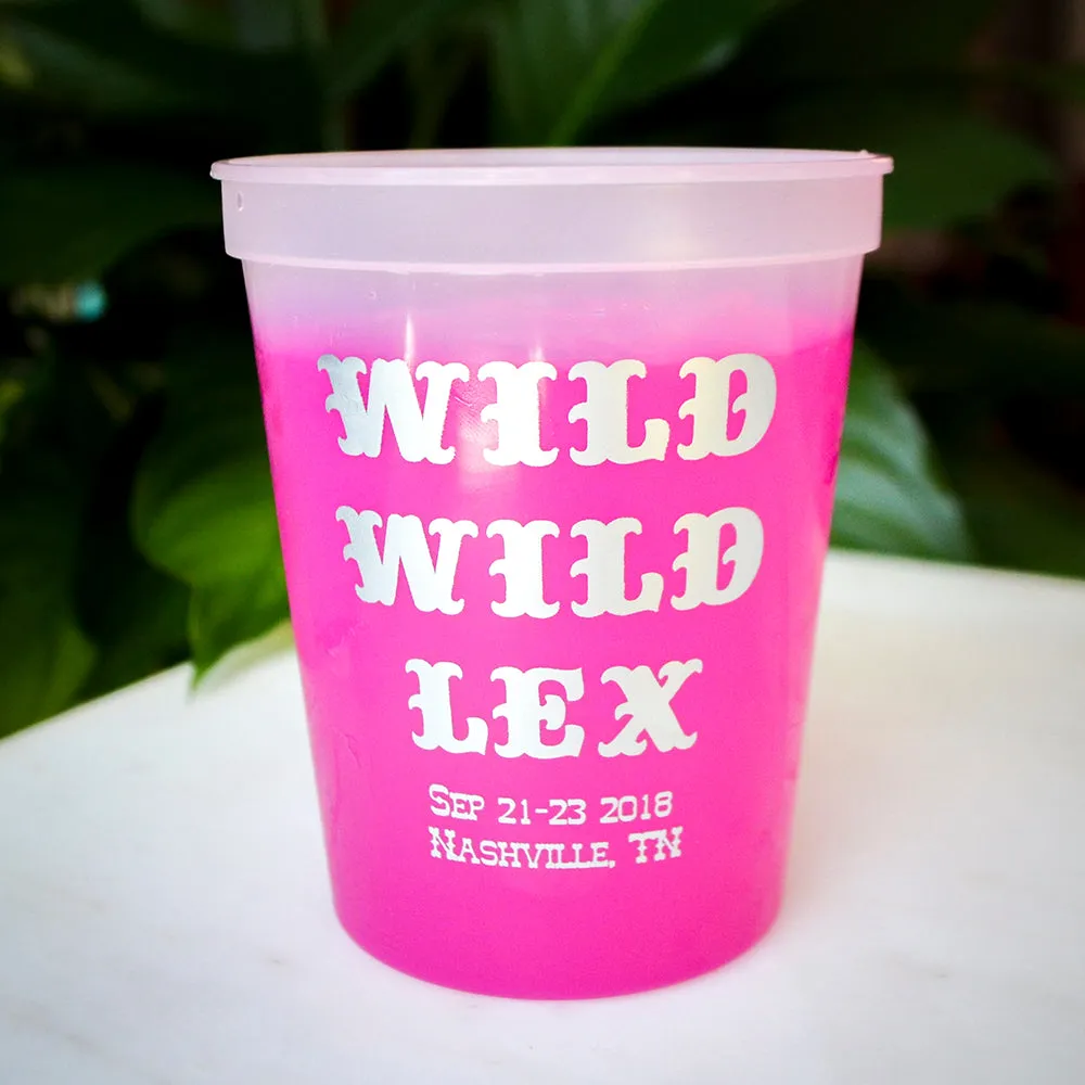 Custom Nashville Bachelorette Party Color Changing Cups