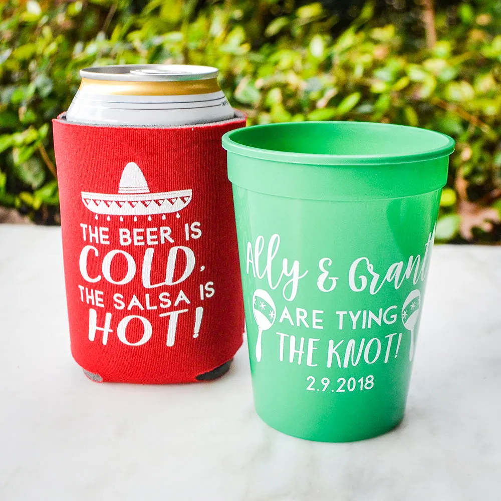 Custom "Tying the Knot" Stadium Cups