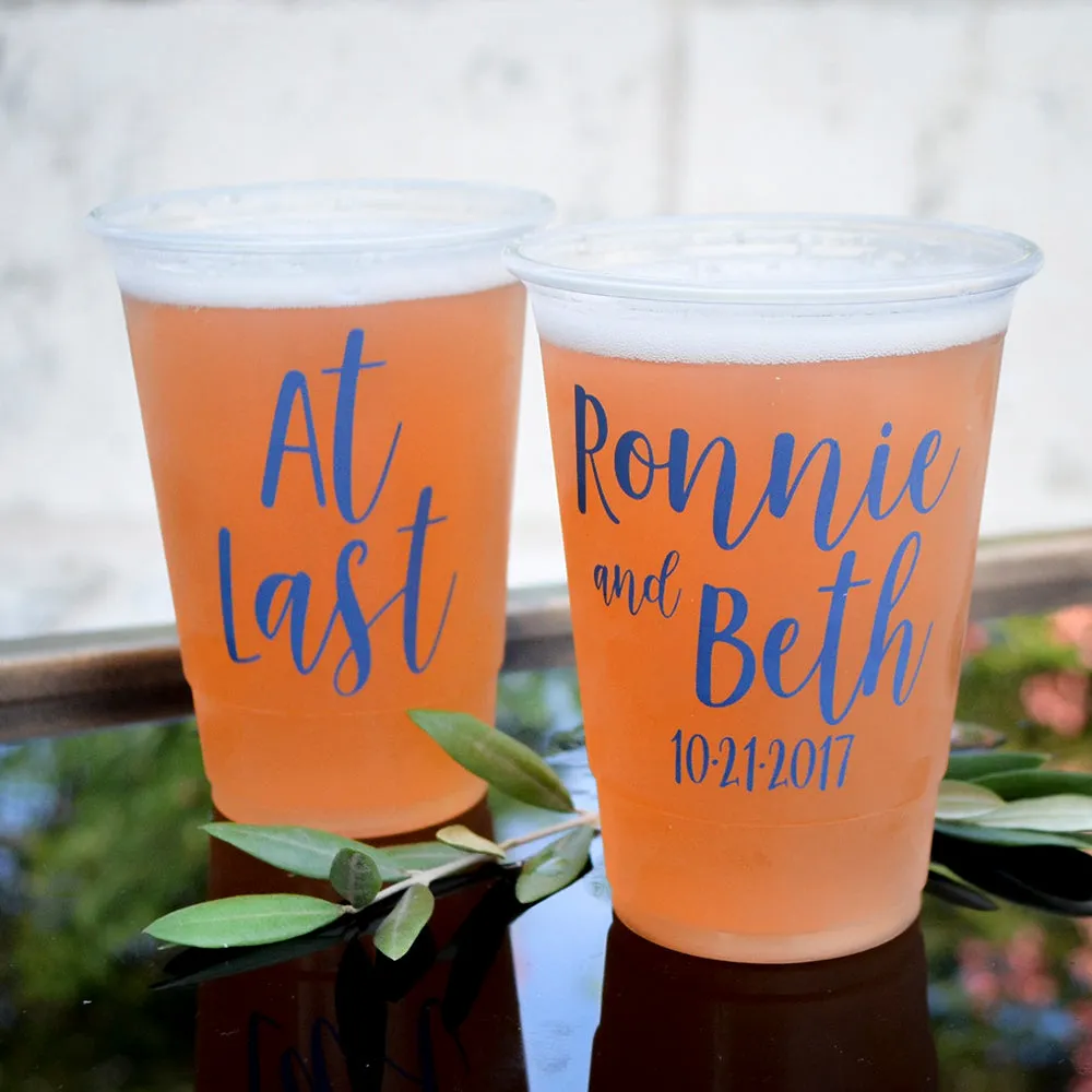 Custom Soft Plastic Wedding Cups