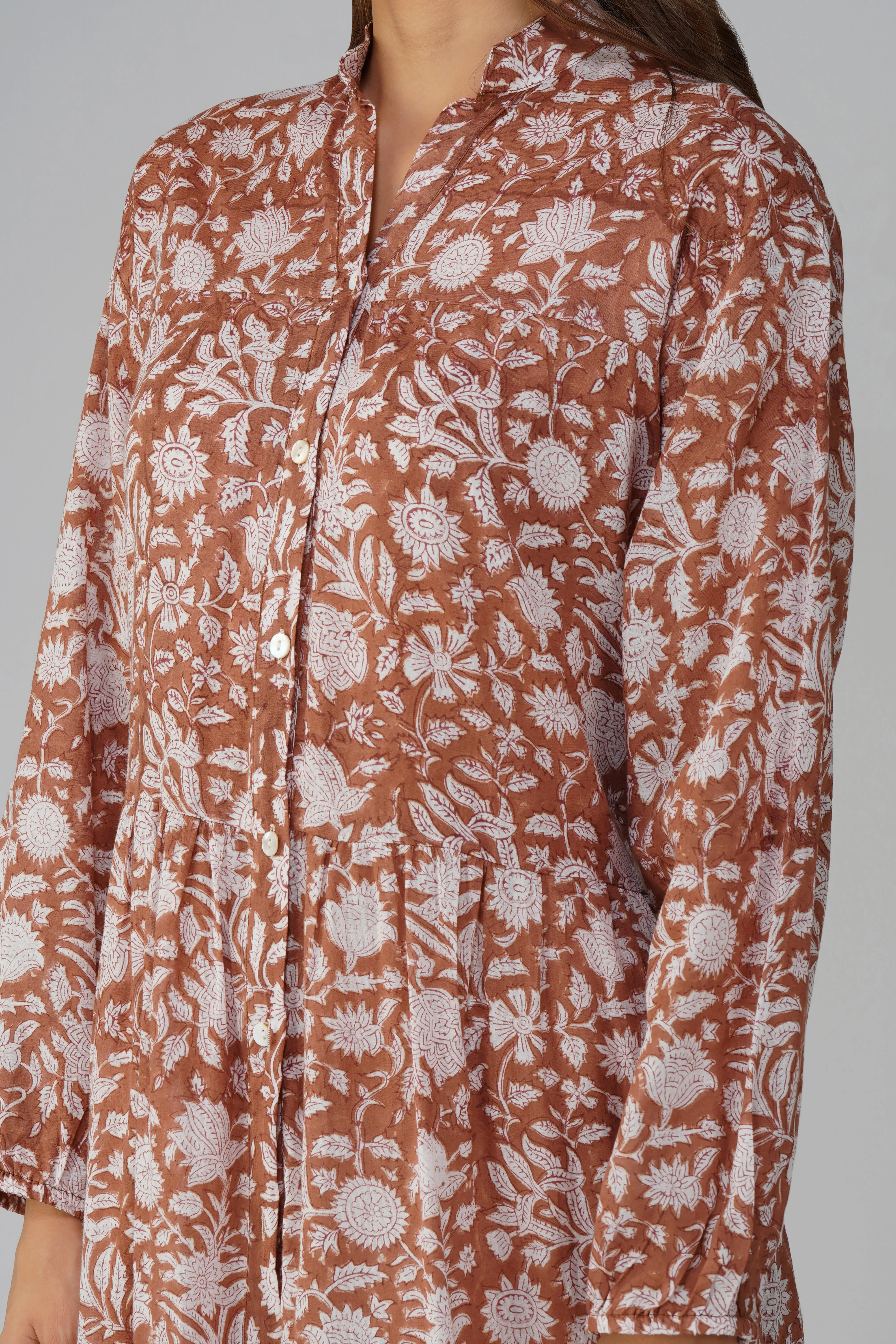 Daphne Maxi Dress - Brown