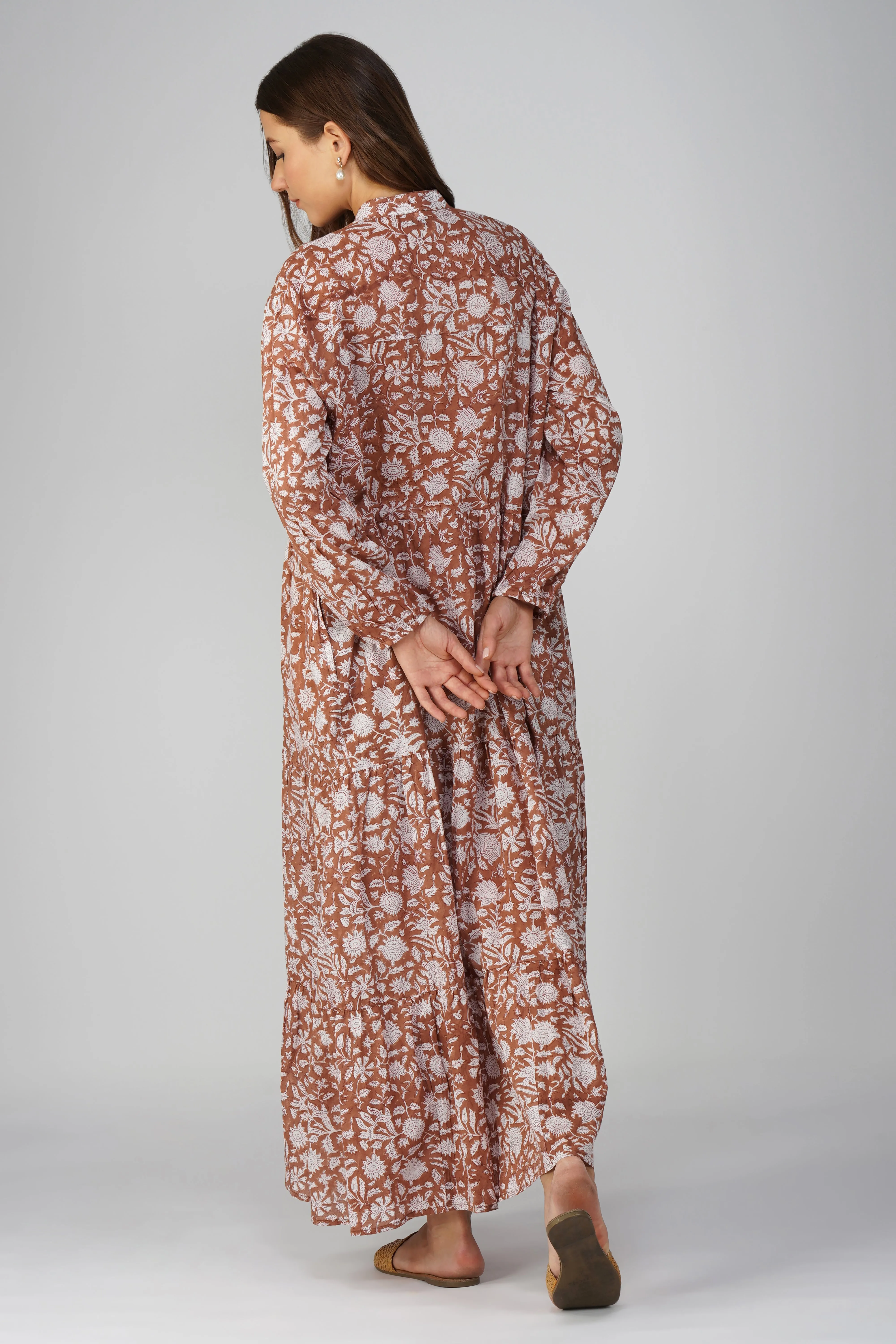 Daphne Maxi Dress - Brown