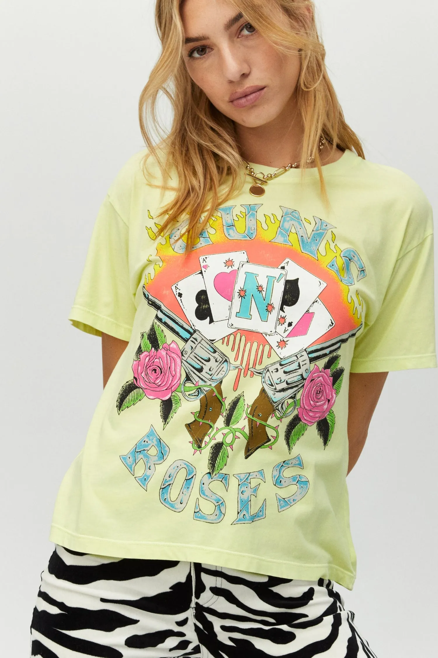 Daydreamer Guns N Roses Card Boyfriend Tee