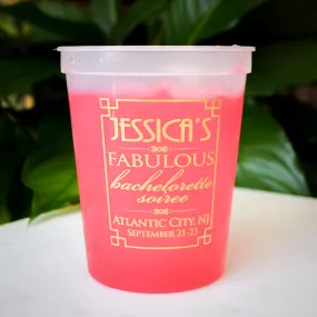 Destination Bachelorette Soiree Color Changing Cups