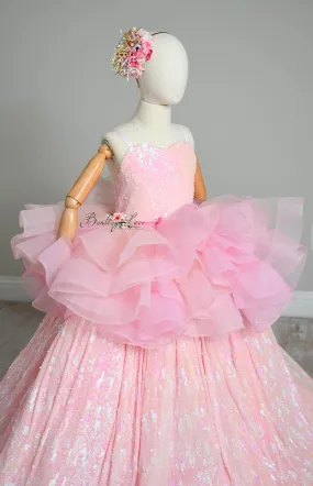 Detachable Pink Ombre Tulle Wrap Skirt