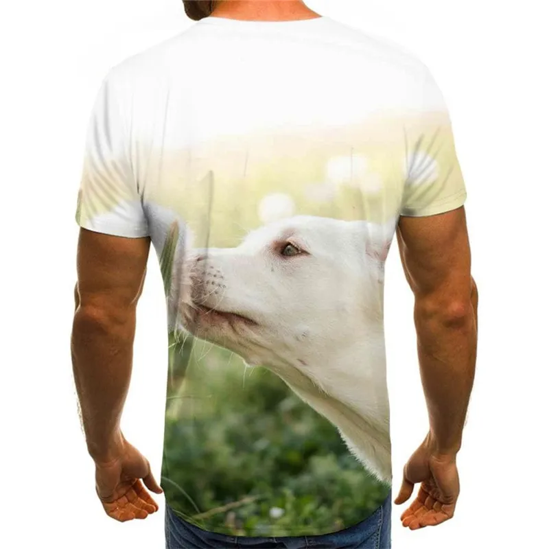 dog shirt Novelty 3D shirt Puppy Cute animal Cool art costume big Smart dogs male