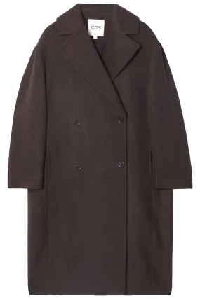 Double-breasted Wool-herringbone Coat