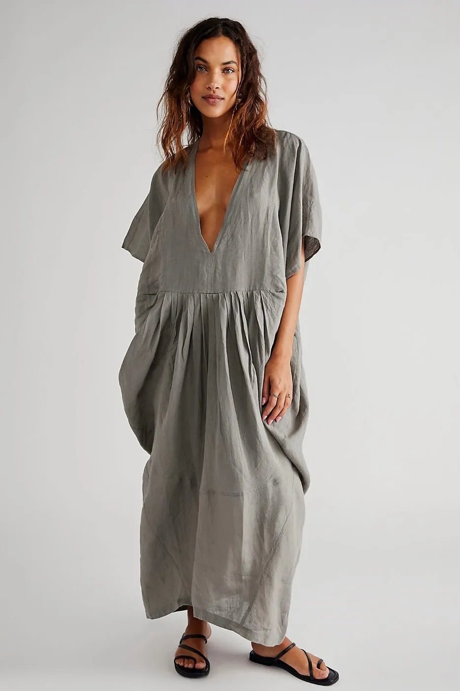 DRIFTER LINEN DRESS X FREE PEOPLE