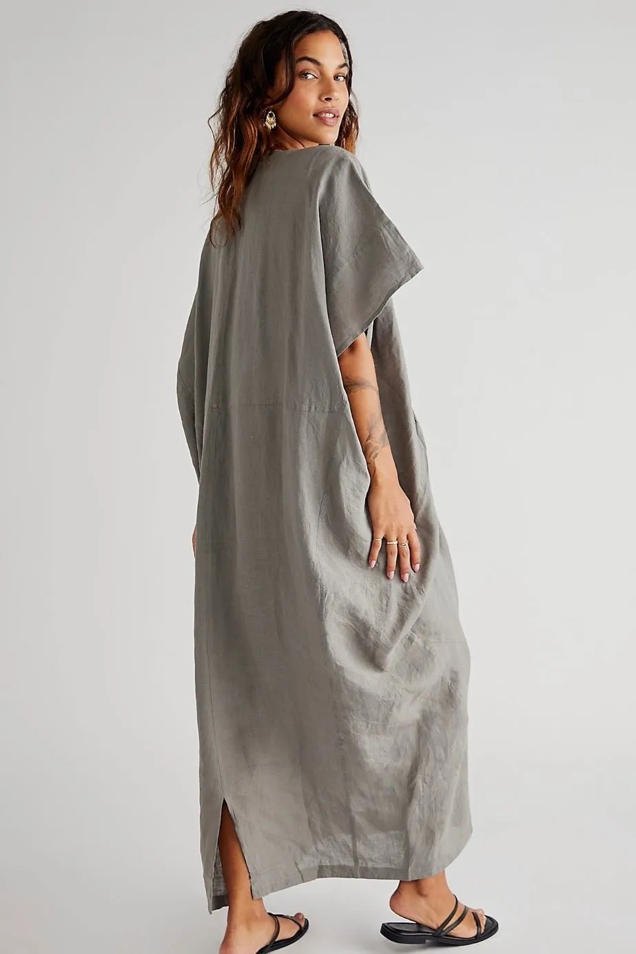 DRIFTER LINEN DRESS X FREE PEOPLE