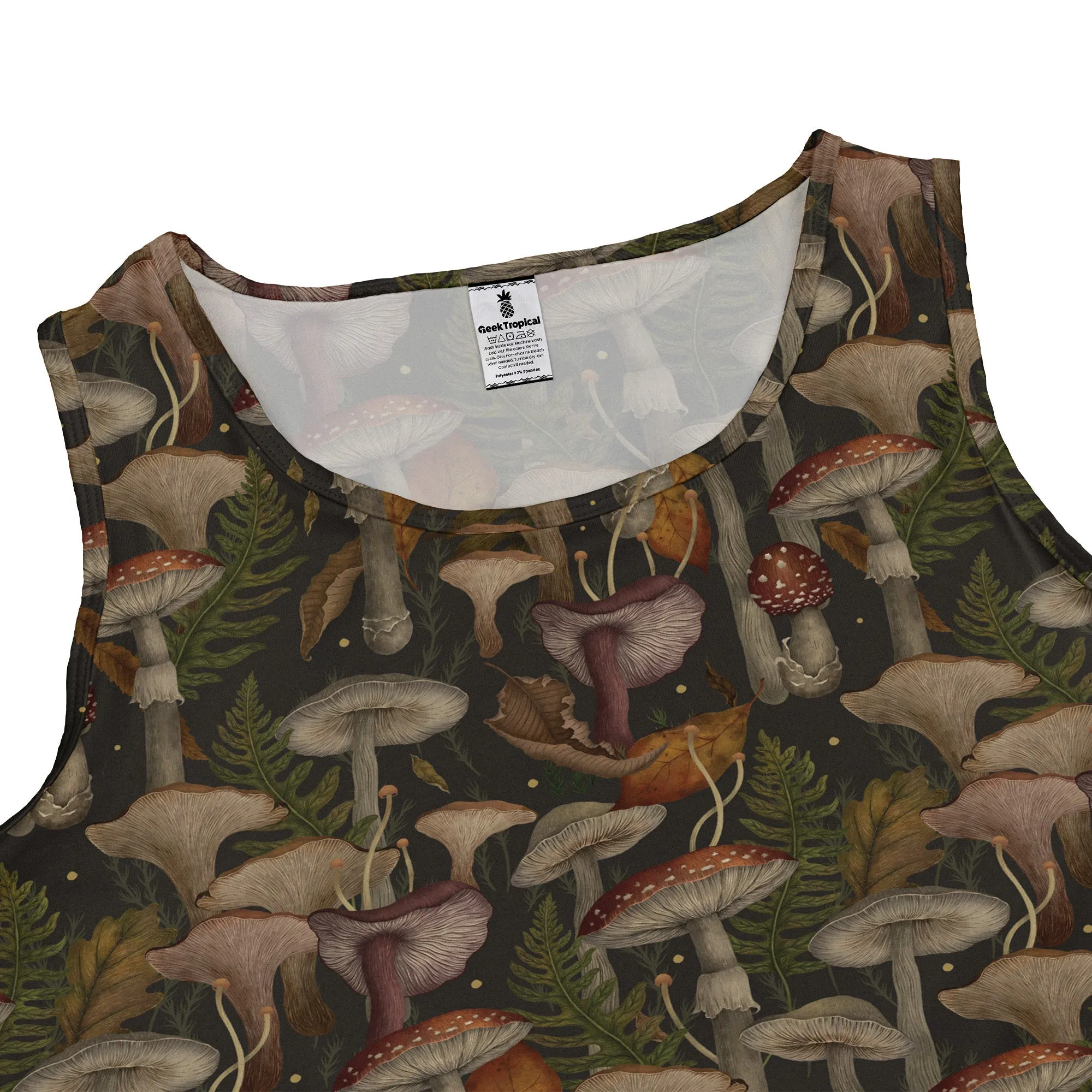 Episodic Autumn Mushroom Collage Dress