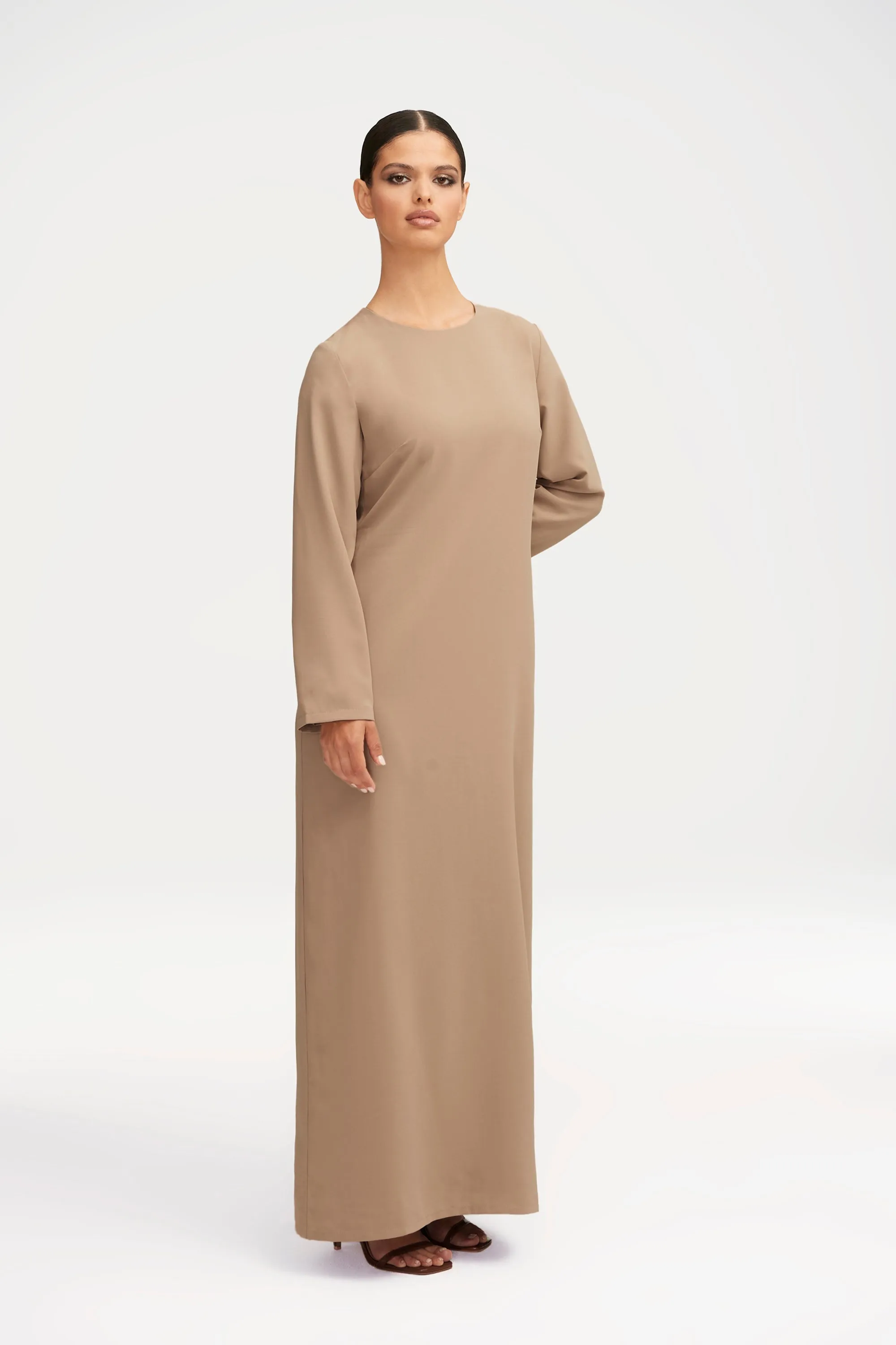 Essential Basic Maxi Dress - Caffe