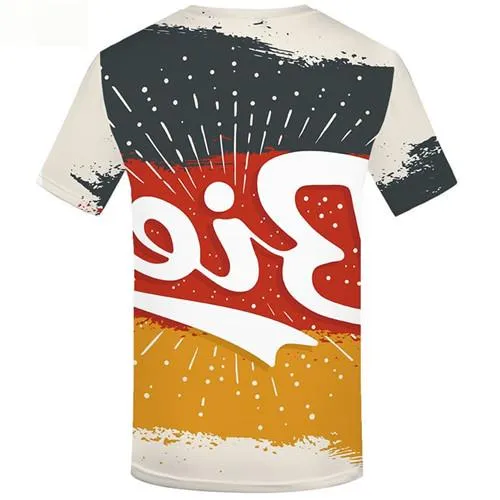 Fireworks T-shirt Men Germany Tshirt Printed Vintage T-shirts Graphic Gothic T-shirts 3d Short Sleeve T shirts Men women New