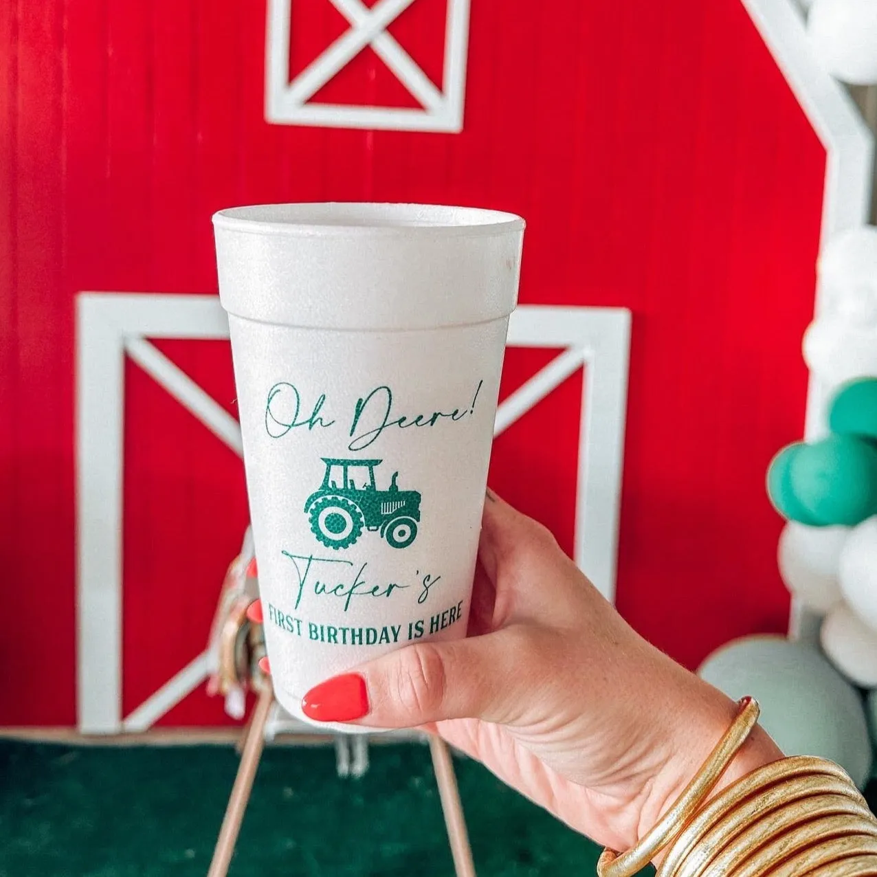 First Birthday Styrofoam Party Cups