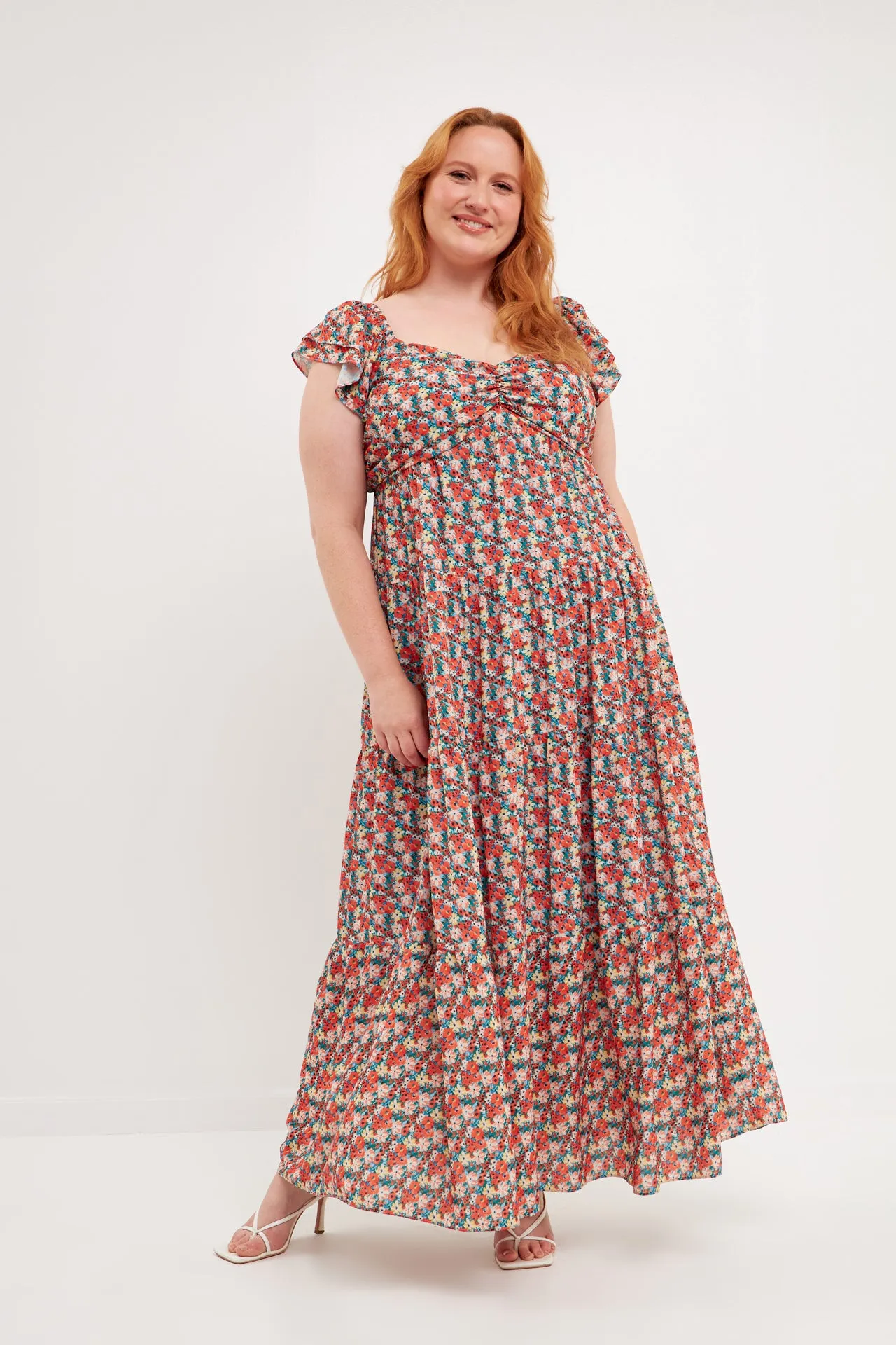 Floral Tiered Maxi Dress