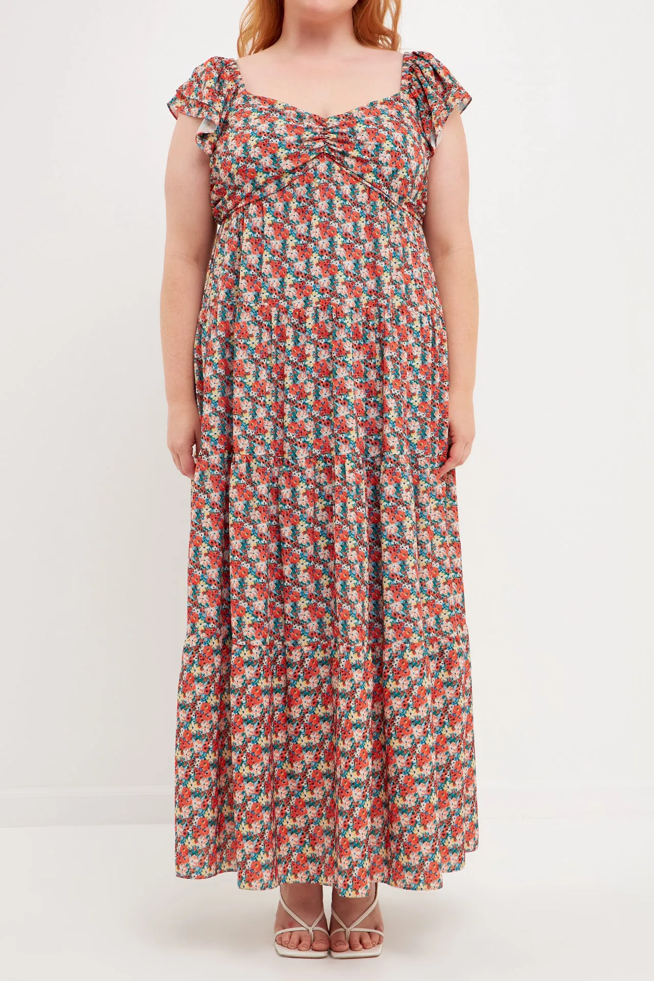 Floral Tiered Maxi Dress