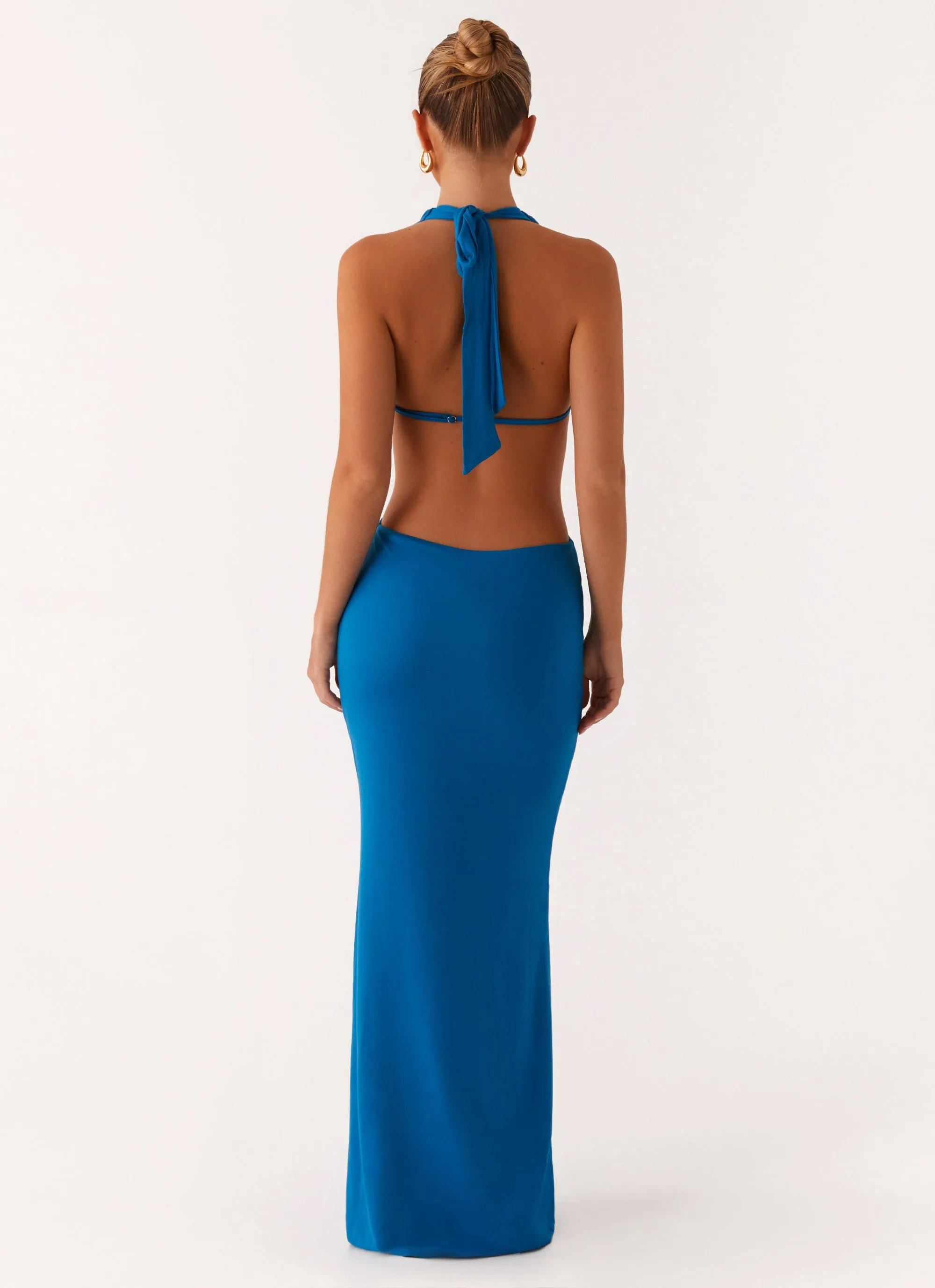 Flossy Maxi Dress - Royal Blue