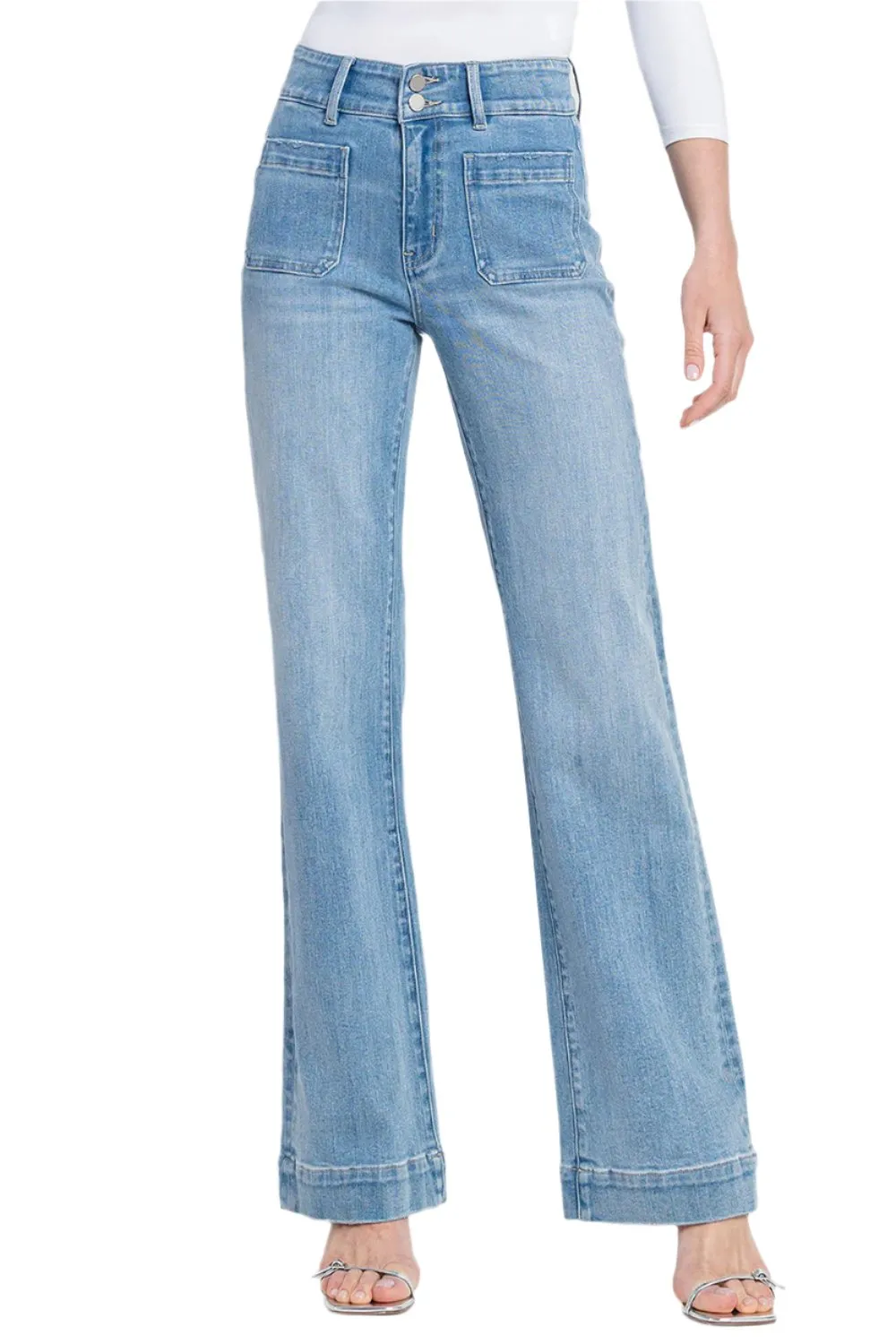 Flying Monkey - 90's Vintage Super High Rise Flare Jeans - F5655