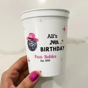 Full Color Birthday Stadium Party Cups