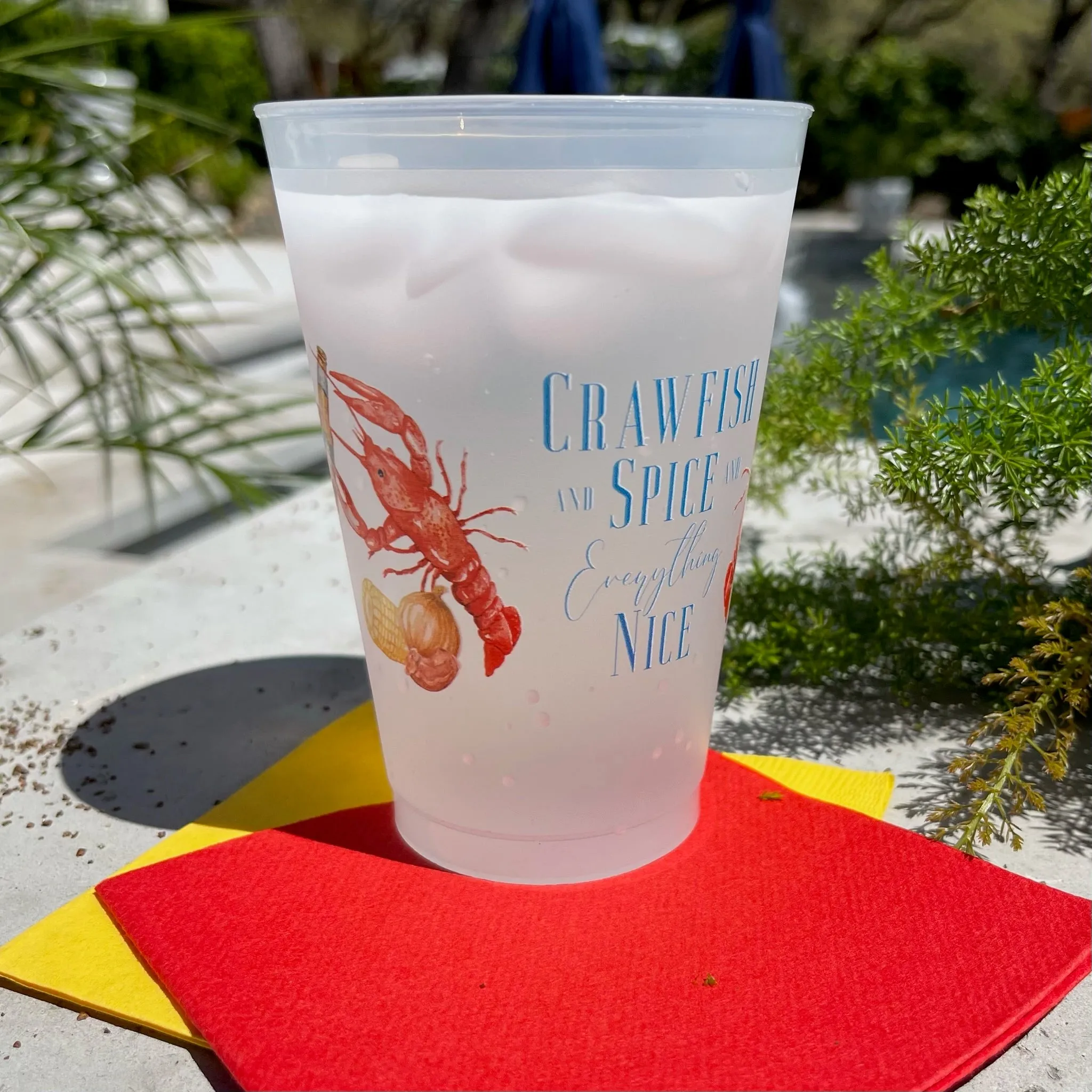 Full Color Crawfish Shatterproof Cups