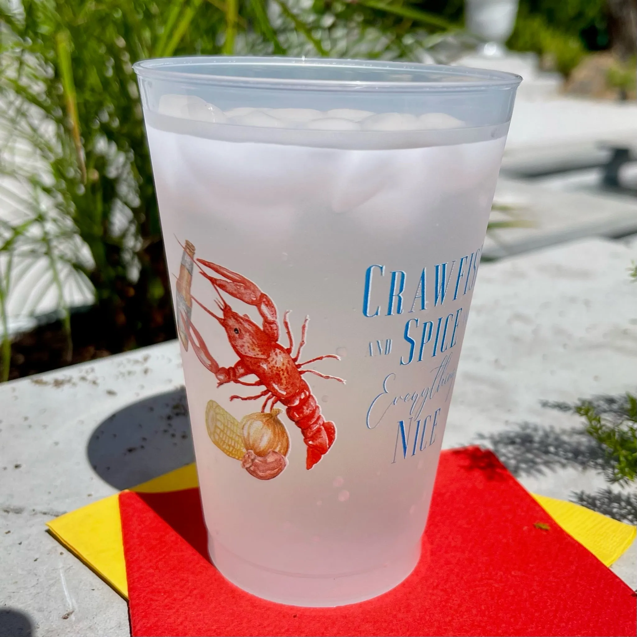 Full Color Crawfish Shatterproof Cups