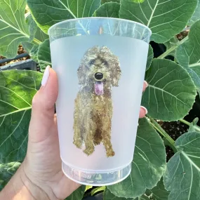 Full Color Custom Dog Art Frosted Cups