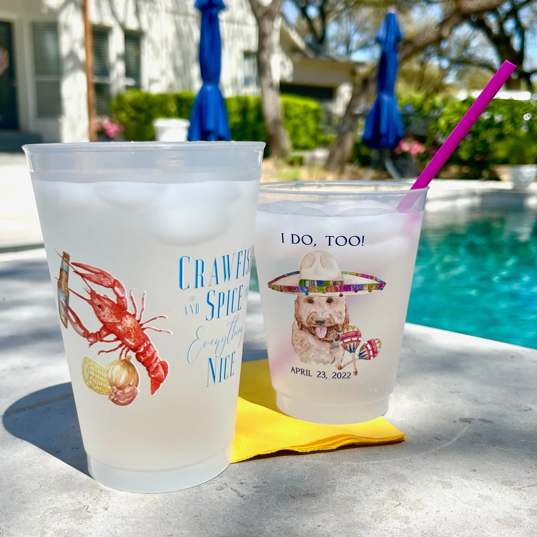 Full Color Custom Watercolor Shatterproof Cups