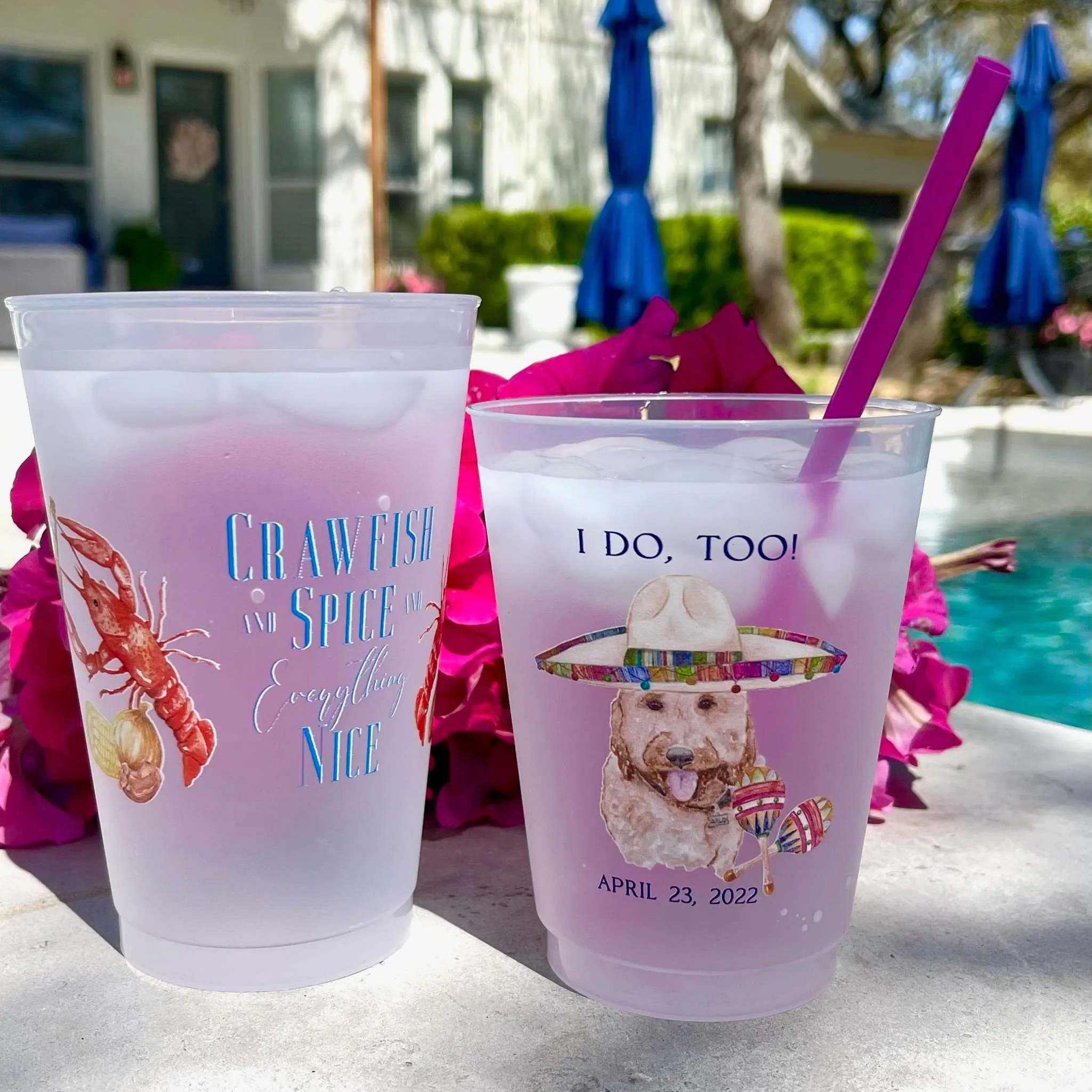 Full Color Custom Watercolor Shatterproof Cups