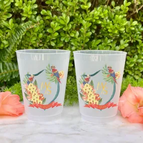 Full Color Parrot Crest Frost Flex Cups