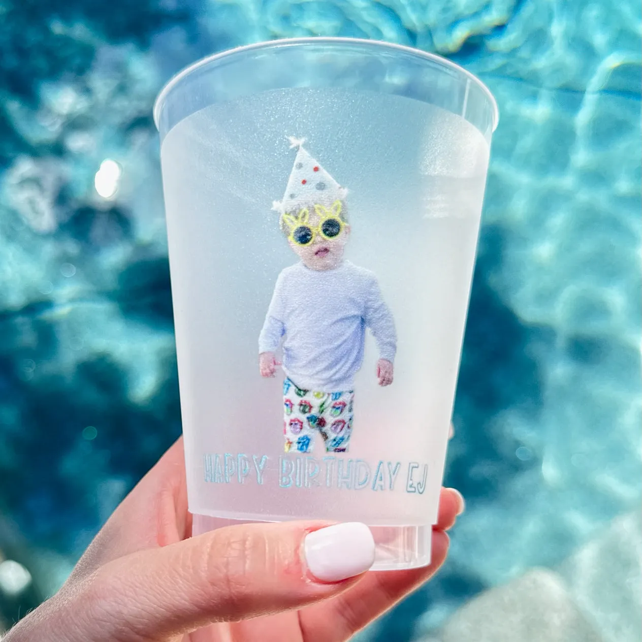 Full Color Photo Birthday Shatterproof Cups