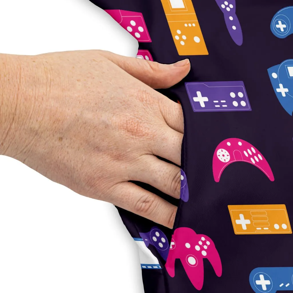 Game Controllers Purple Video Game Dress