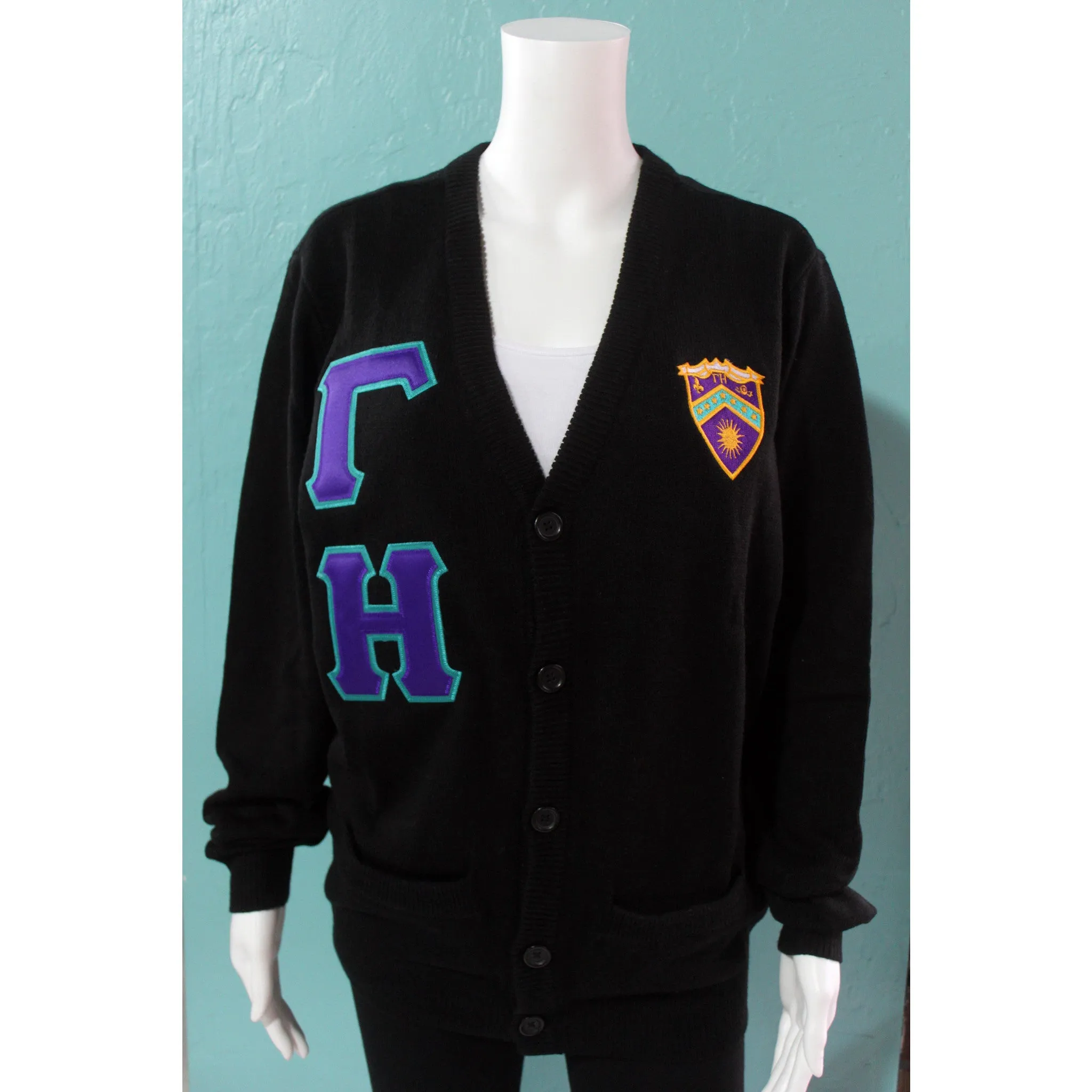 Gamma Eta Shield Cardigan - Discontinued