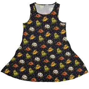 Glowing Halloween Pumpkins Anime Dress