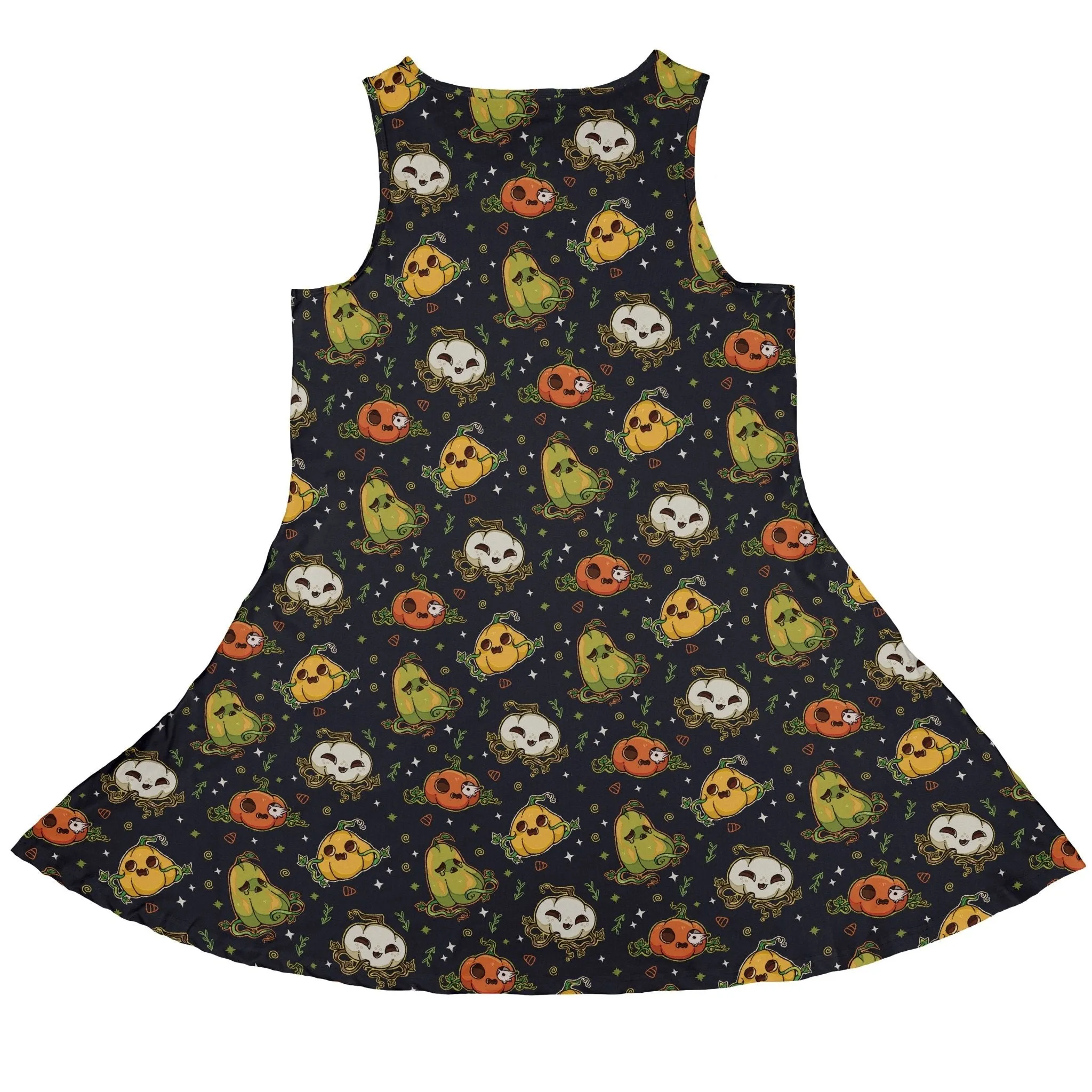 Glowing Halloween Pumpkins Anime Dress