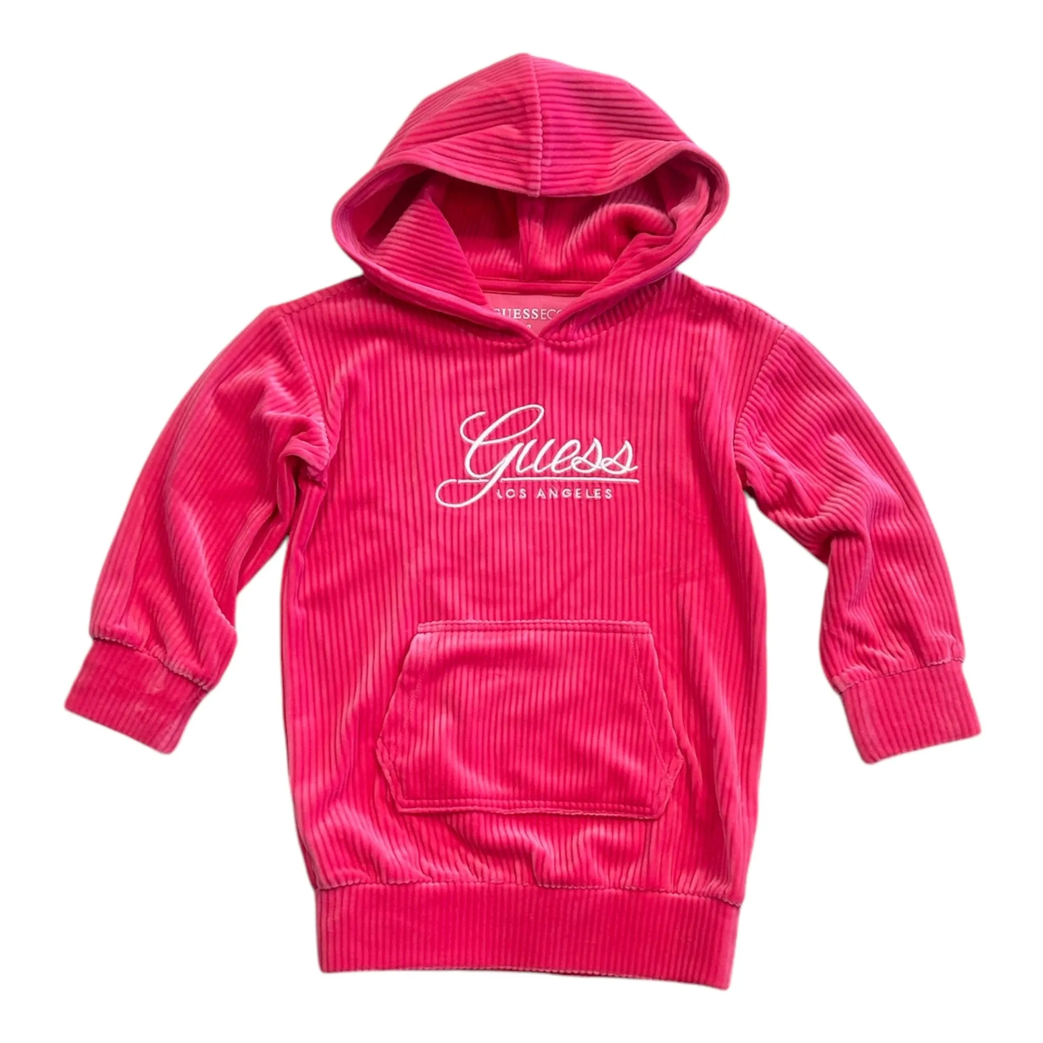 Guess -Cerise  Pink, velour, hoodie dress