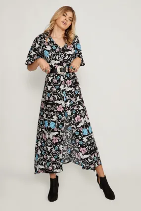 Gypsy Rose Button Maxi Dress