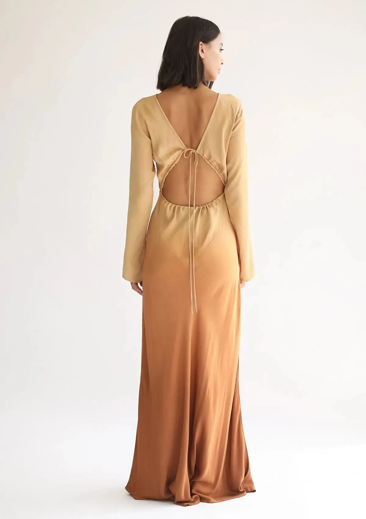 HERA MAXI DRESS - INCA GOLD OMBRE