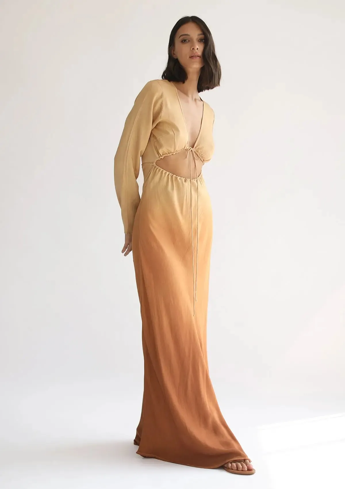 HERA MAXI DRESS - INCA GOLD OMBRE