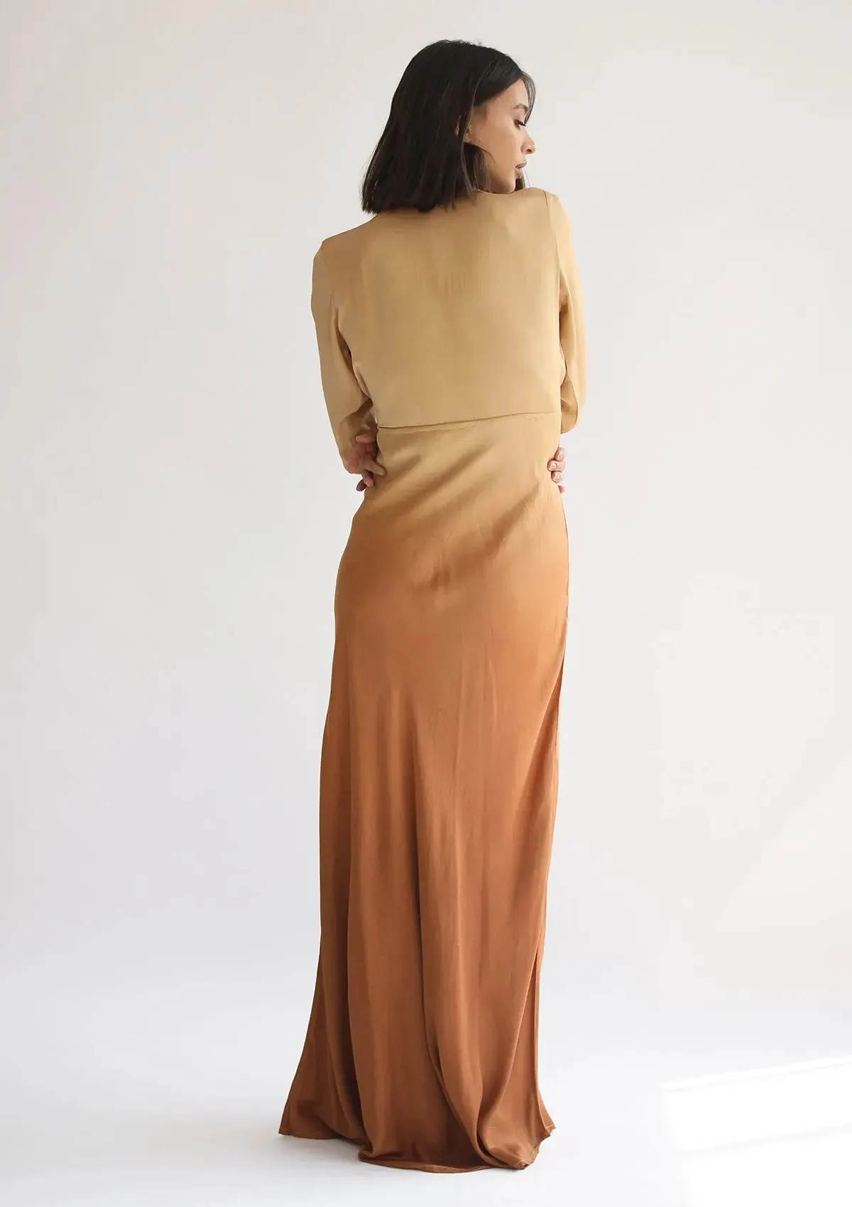 HERA MAXI DRESS - INCA GOLD OMBRE