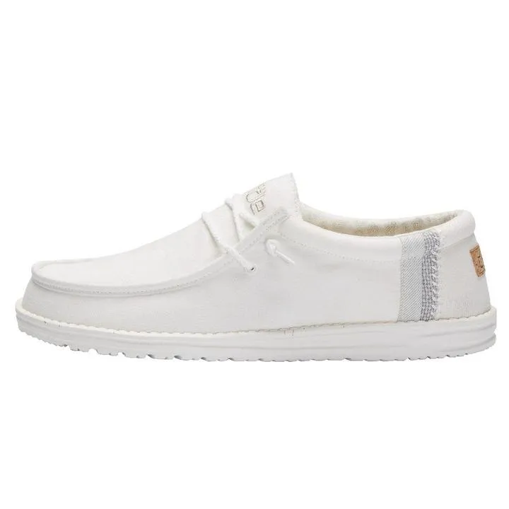 Hey Dude Wally Linen Natural White