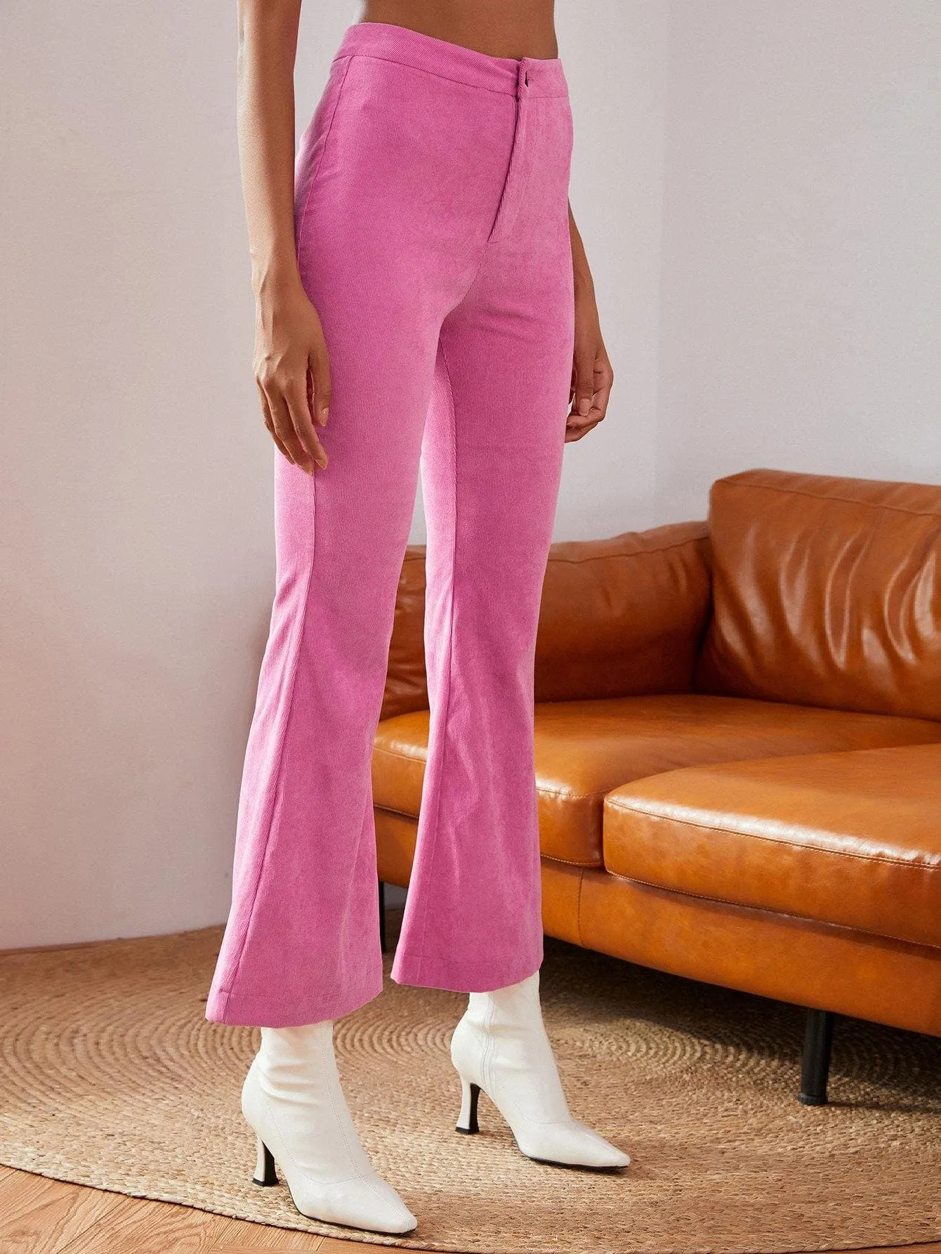 High Waist Flare Leg Pants