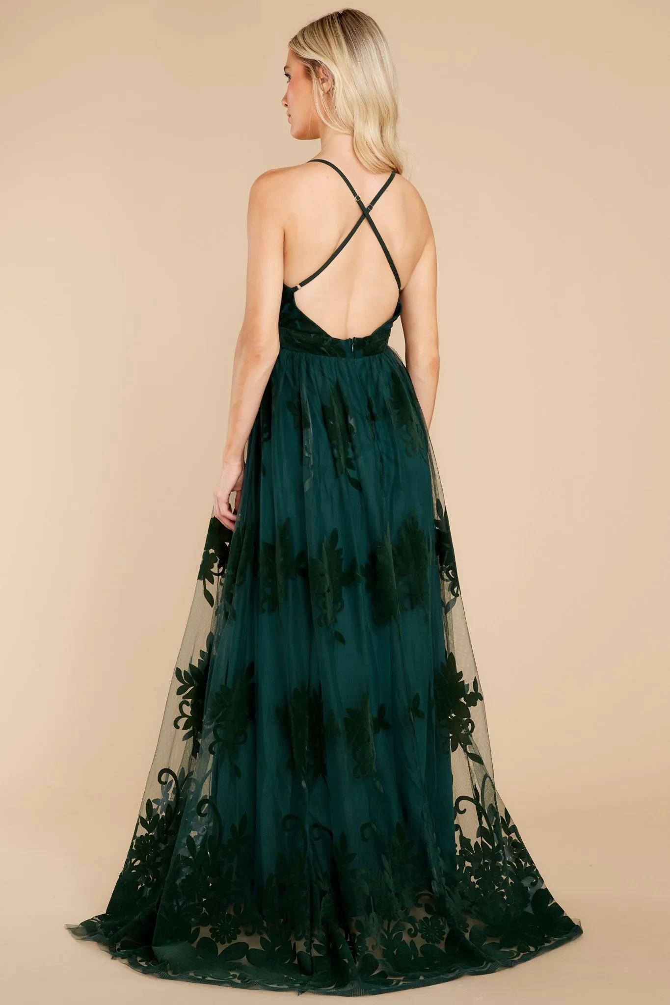 In Any Event Hunter Green Maxi Dress