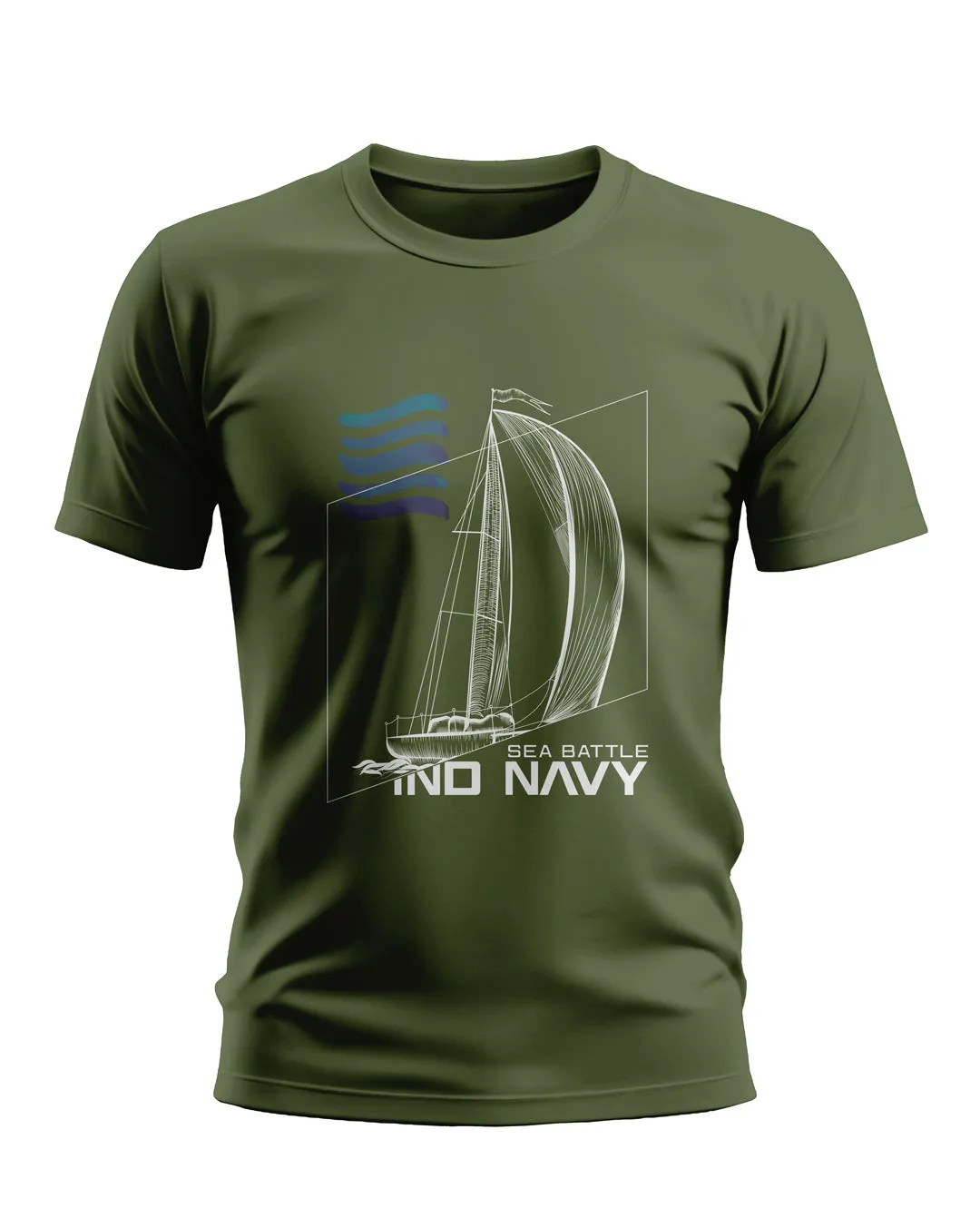 Indian Navy Sea Battle Soft Cotton T-shirt