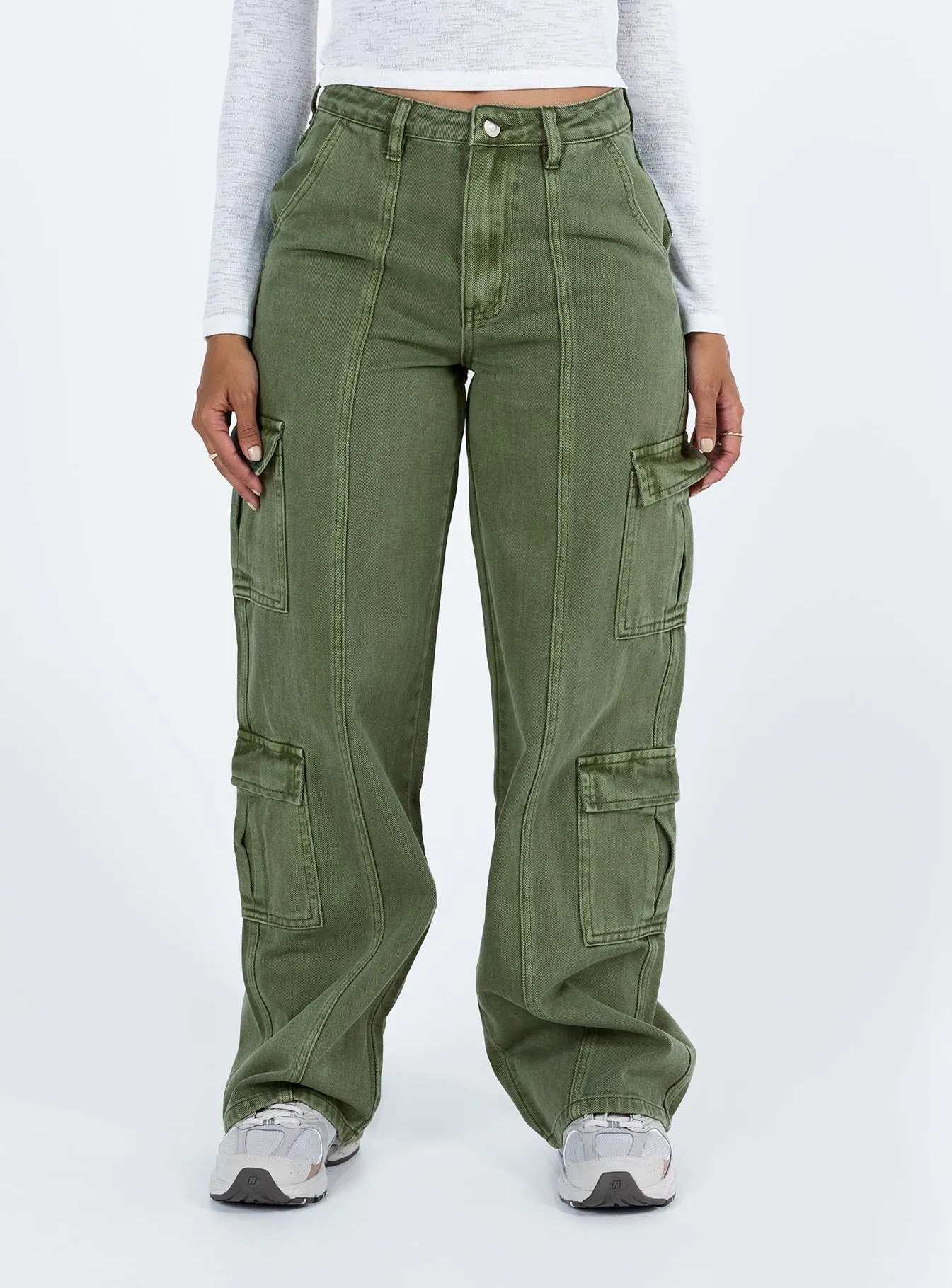 Jora Cargo Jeans Green