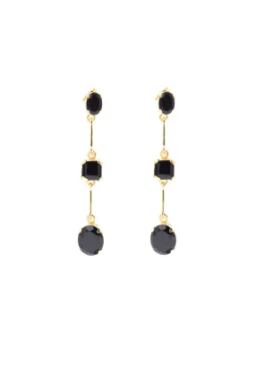 Katie, Black Onyx Earrings