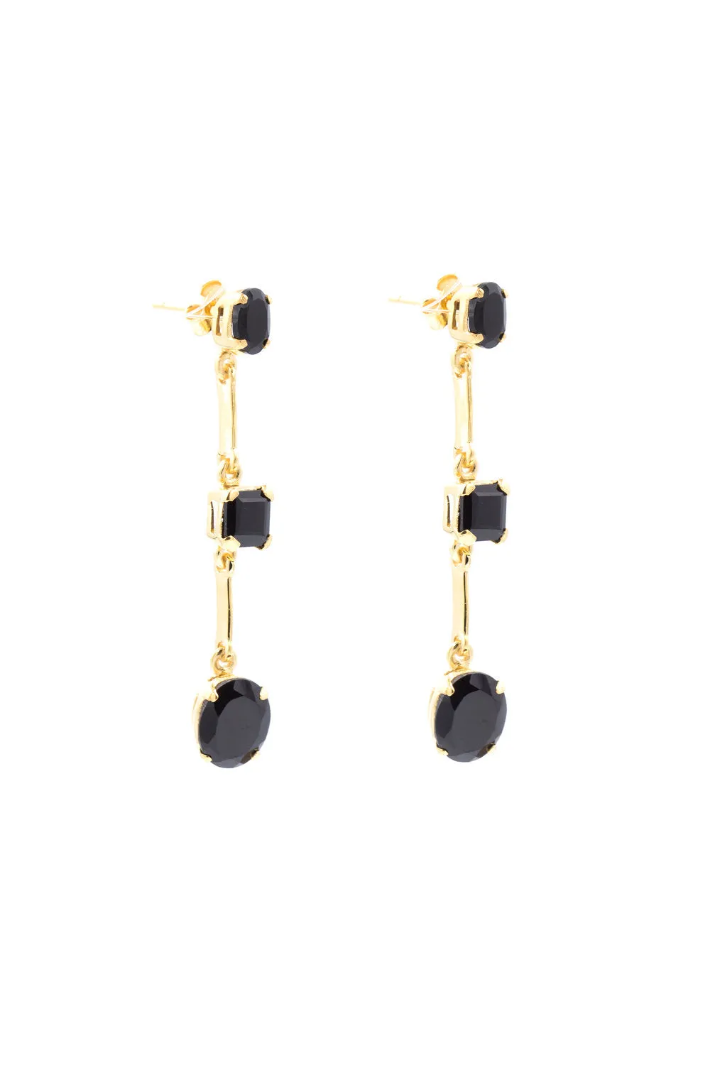 Katie, Black Onyx Earrings