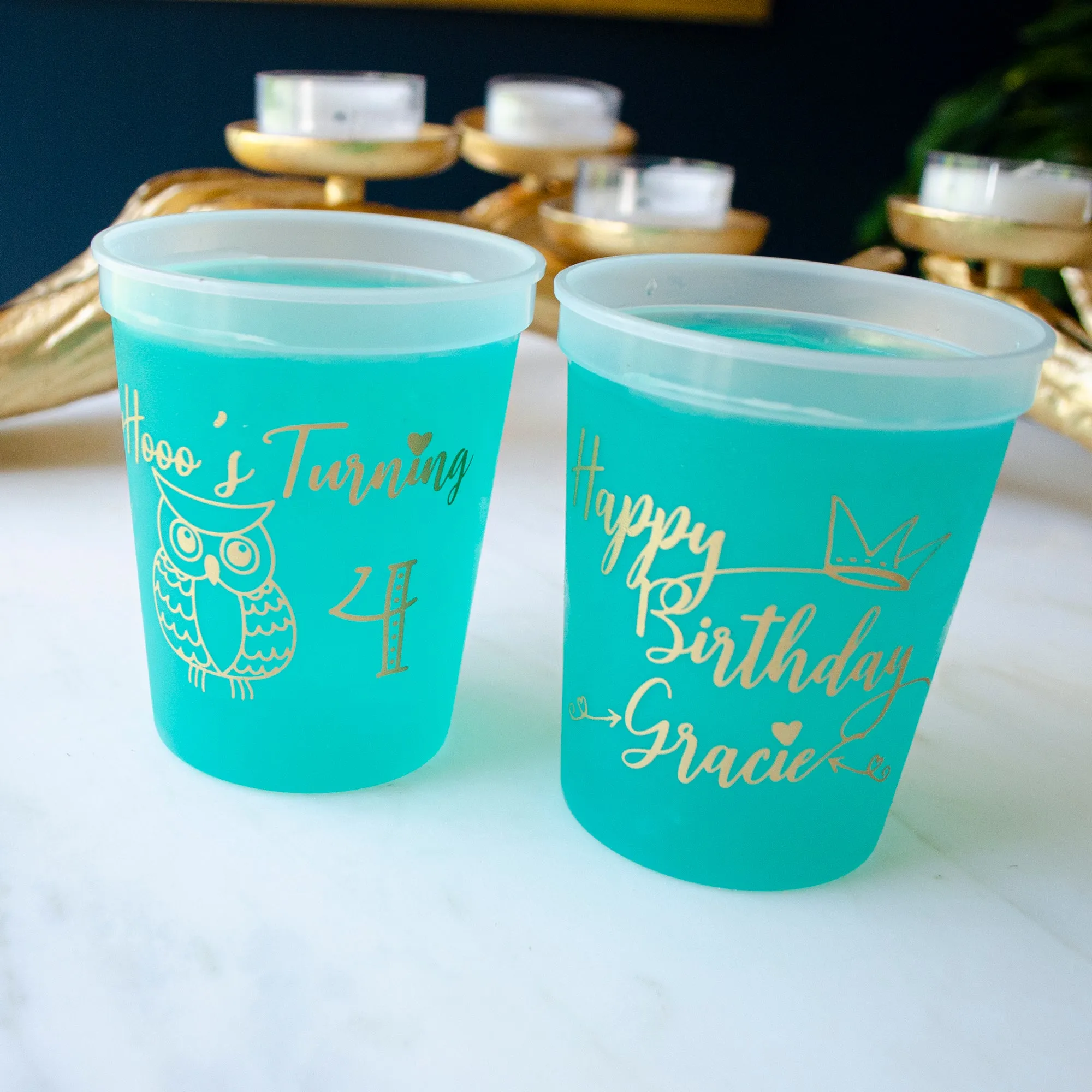 Kid's Birthday Color Change Stadium Cups