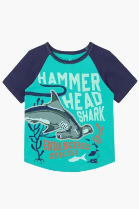 Kids T-Shirt Peek Kids Hammer Head Shark