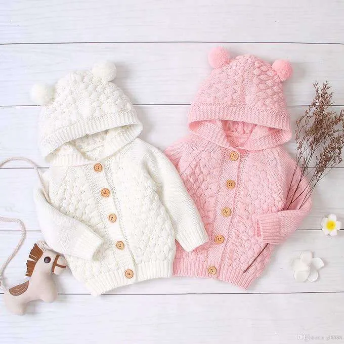 Knit Baby Bear Cardigan