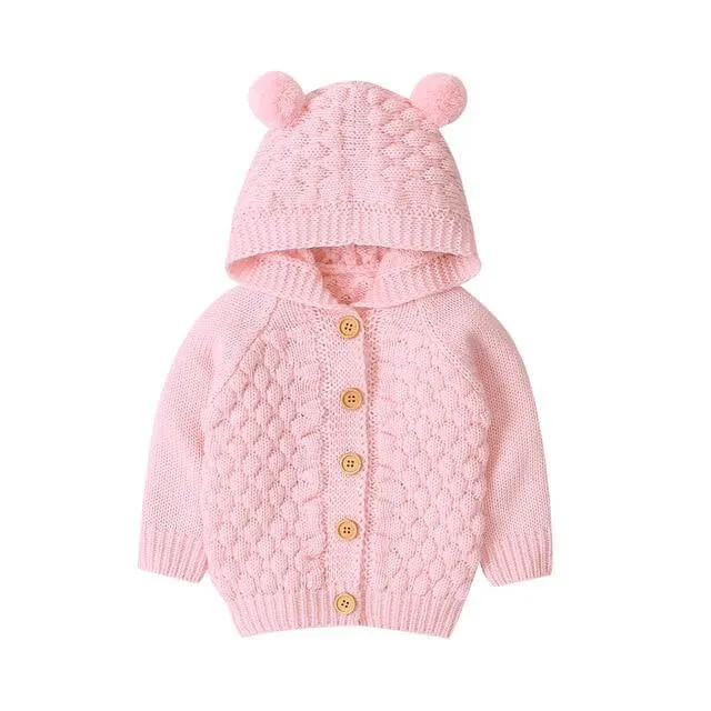 Knit Baby Bear Cardigan